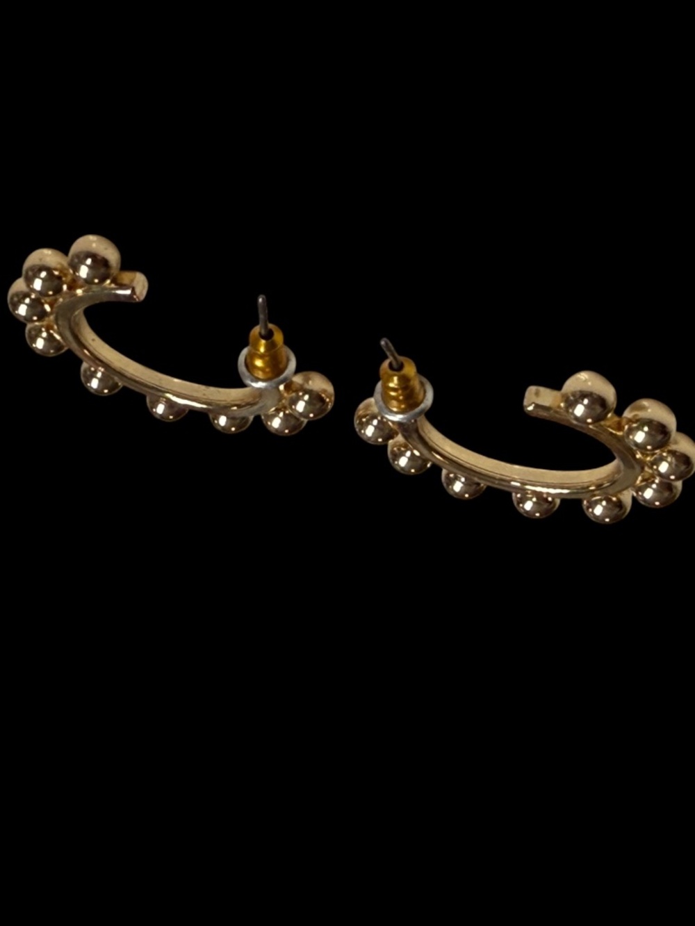 Medium Size Gold Hoop Earrings
